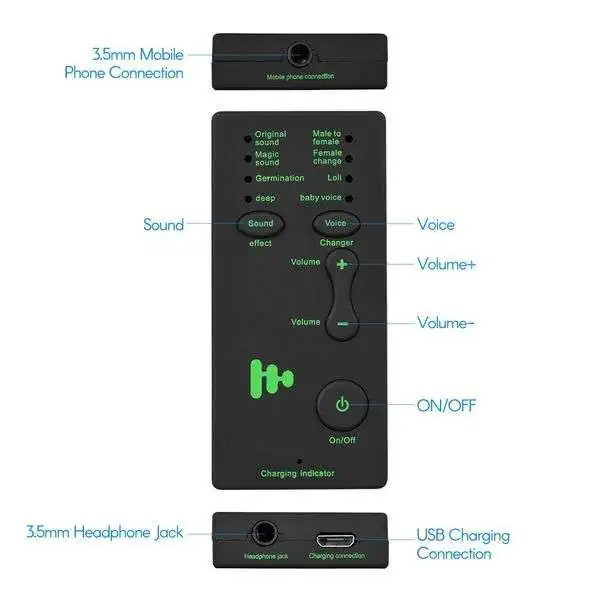 Modificateur changeur de voix instantané pour Smartphone 
