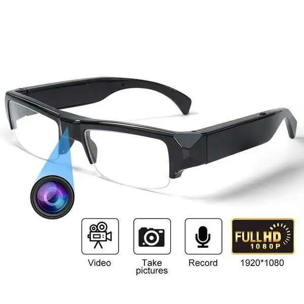 Lunettes caméra espion vidéo Full HD 1080P avec son et photo