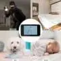 Horloge station météo caméra espion HD 1080P Wifi audio bidirectionnel et vision infrarouge
