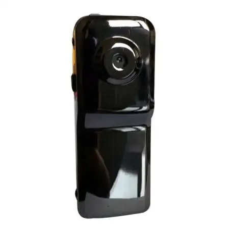 Mini caméra métallisé noire brillant