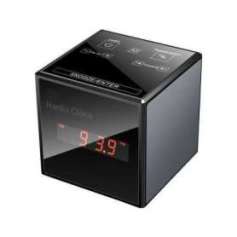 Réveil écran tactile caméra espion Ultra HD 2K Wi-Fi Radio FM et Haut-parleur Bluetooth
