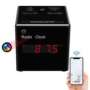 Réveil écran tactile caméra espion Ultra HD 2K Wi-Fi Radio FM et Haut-parleur Bluetooth