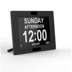 Cadre photo numérique, horloge et calendrier caméra espion cachée Full HD 2K vision nocturne longue batterie