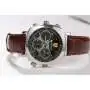 Montre caméra espion 720P HD 8Go bracelet simili cuir marron et noir