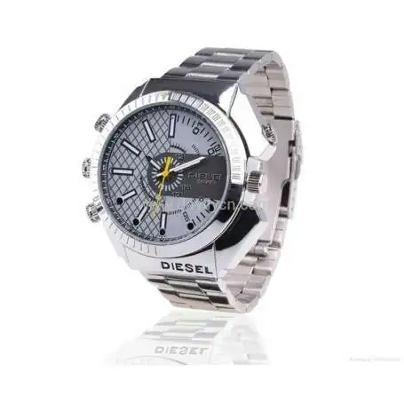 Montre caméra espion 1080P HD 8Go gris waterproof vision nocturne