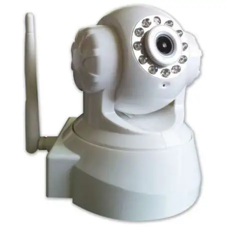 Caméra IP à tête rotative, connectivité WiFi, vision de nuit, détecteur de mouvement
