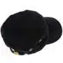 Casquette noire ajustable caméra espion HD 720P télécommandée