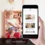Caméra IP wifi à visionnage en direct et détecteur de mouvement et de son