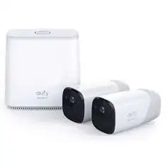 Duo de caméras de surveillance étanches Full HD extérieur et d’intérieur