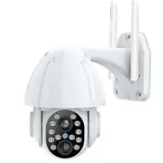 Camera de surveillance Wifi IP Rotative 1080P controlable avec vision de nuit Zoom X4