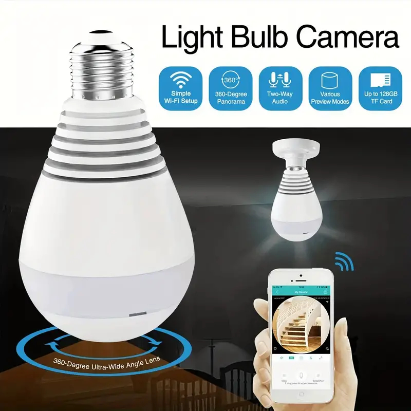 ampoule camera espion wifi