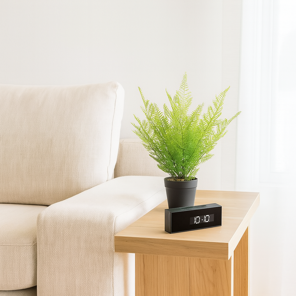 camera espion cachee plante connectee enregistrement continu