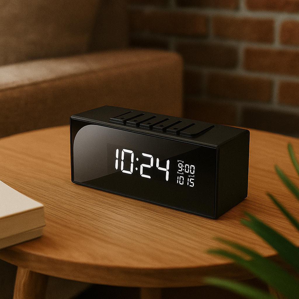 camera espion integree reveil connecte sans fil