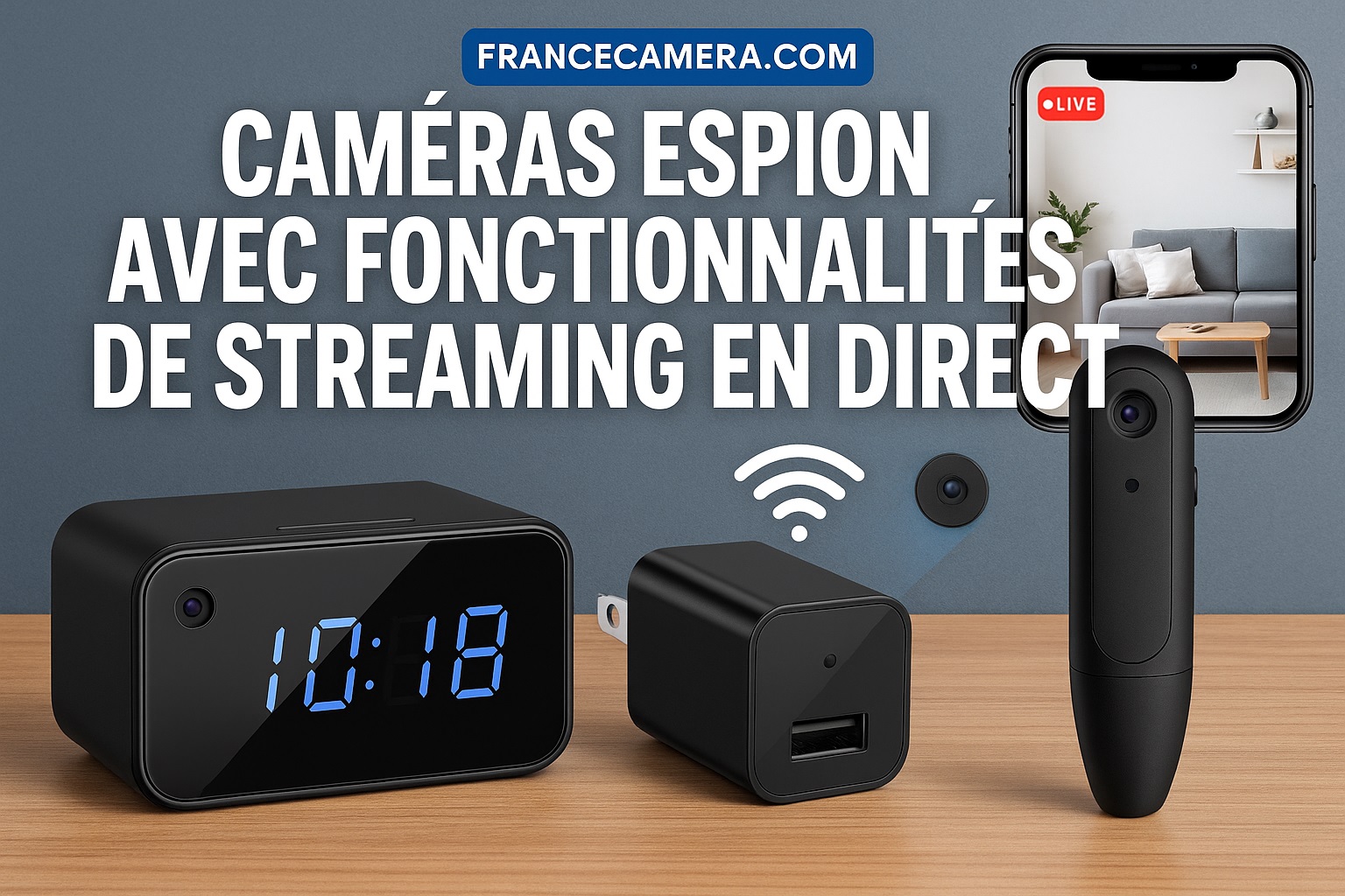 camera espionne streaming WI-Fi