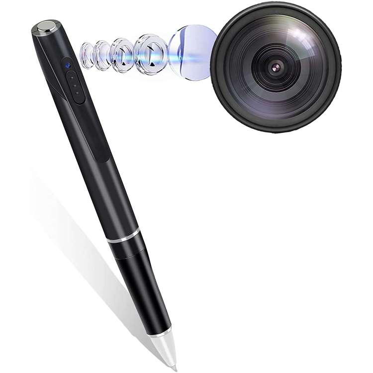 Stylo caméra espion Full HD 1080P noir et gris - Espion